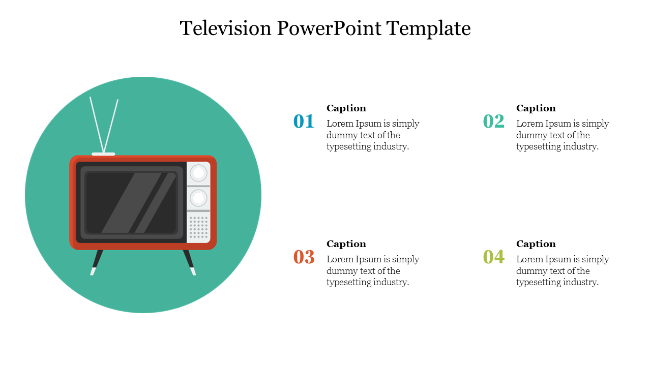 Impressive Television PowerPoint Template Presentation